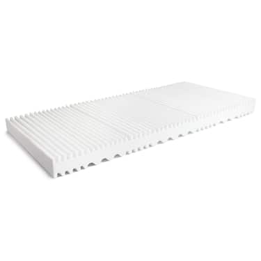 Kallskumsmadrass K16 90 x 190 cm, höjd 16 cm, fasthetsnivå H2/H3 + CloudComfort Basic gel-flingkudde 40 x 80 cm utan kostnad