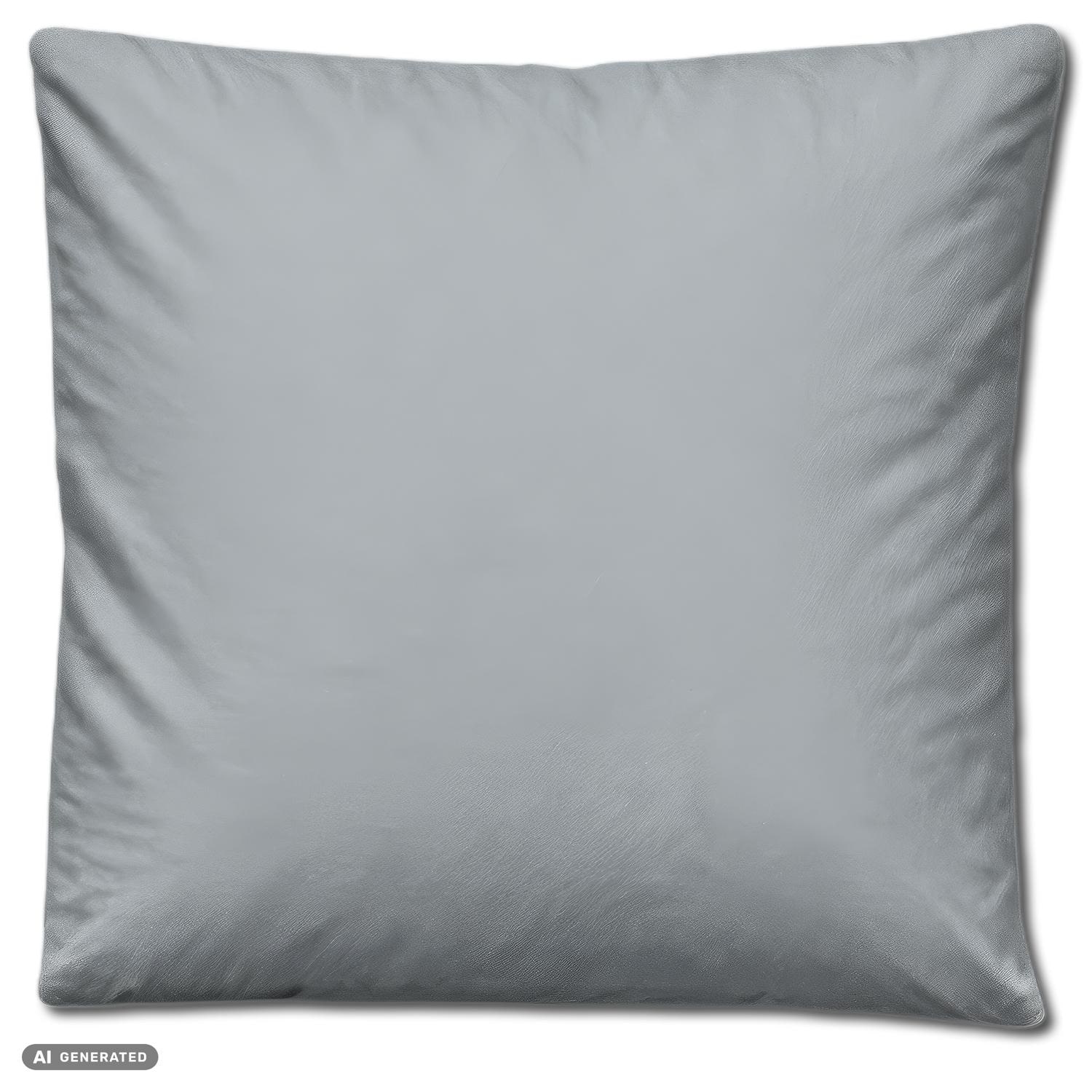 Juego de cama Cloud Comfort de satén Mako, 135 x 200 cm + 80 x 80 cm, gris