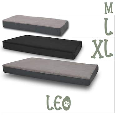 75 x 50 x 8 cm ergonoomiline koerapadi suurus S, värvus must