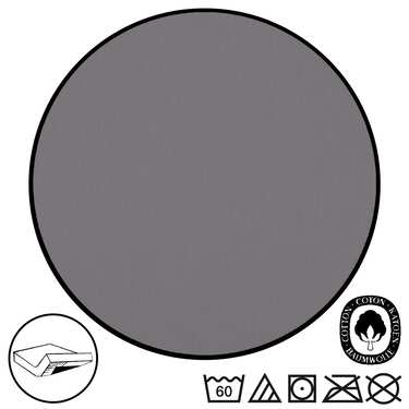 Sada 4 prostěradel CloudComfort Basic jersey stretch tmavě šedá 120 x 200 cm (4 kusy)