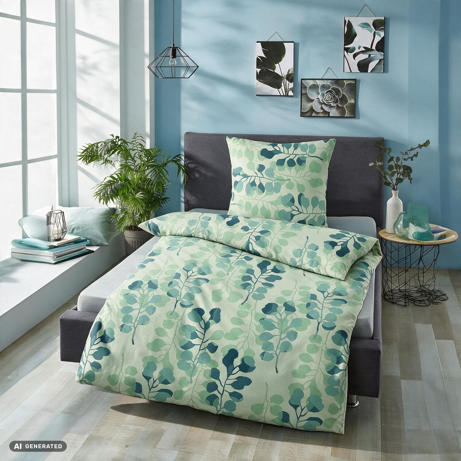 Juego de cama Cloud Comfort de satén Mako, 135 x 200 cm + 80 x 80 cm