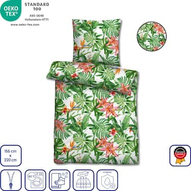 Paquete doble de ropa de cama de microfibra seersucker 155 x 220 + 80 x 80 cm