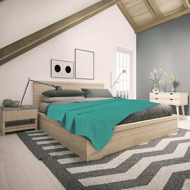 Manta piqué gofre algodón gasolina 75 x 120 cm