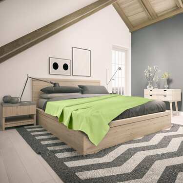 Manta de algodón piqué gofre verde claro 130 x 180 cm