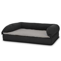Cama ortopédica para perros 100 x 70 x 27 cm con respaldo talla M