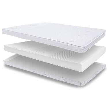 Colchón ergonómico de espuma fría Supportho Lavanda 90 x 200 cm, altura 18 cm, nivel de firmeza H2/H3