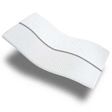 Cubierta de espuma fría Supportho Premium Topper 100 x 200 cm H3, altura 8 cm, grado de firmeza H3 con funda antibacteriana