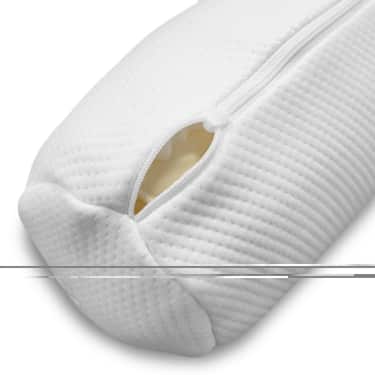 Rejsesæt bestående af: 2 x visco-knæ- og nakkerulle 40 x 15 cm + 2 x Sleezzz® Smart hygge-tæppe 150 x 200 cm