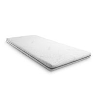 Topper de espuma fria premium Supportho 80 x 200 cm H3, altura 9 cm, grau de dureza H3 com cobertura antibacteriana