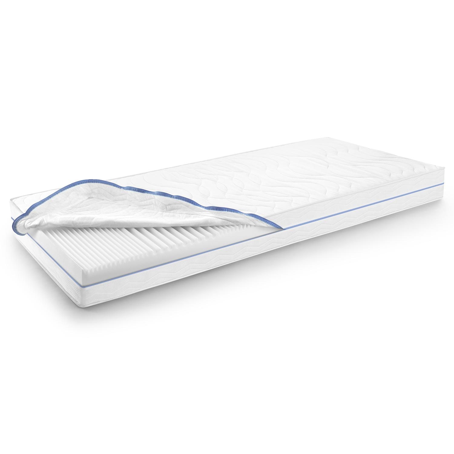 Ergonomic mattress 90x200 cm 7-zone Supportho Premium, height 18 cm, firmness level H2/H3 + CloudComfort Basic microfiber bed set 135 x 200 cm + 80 x 80 cm