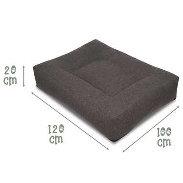 120 x 100 x 20 cm Cojín ergonómico para perros Petzzz Milo talla XL