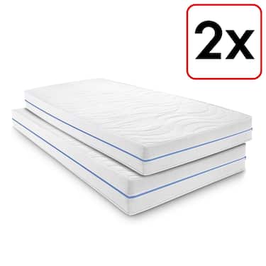 Produktbilde fra Supportho Premium kaldskummadrass 90 x 200 cm, høyde 18 cm, fasthetsgrad H2/H3 tomannssett