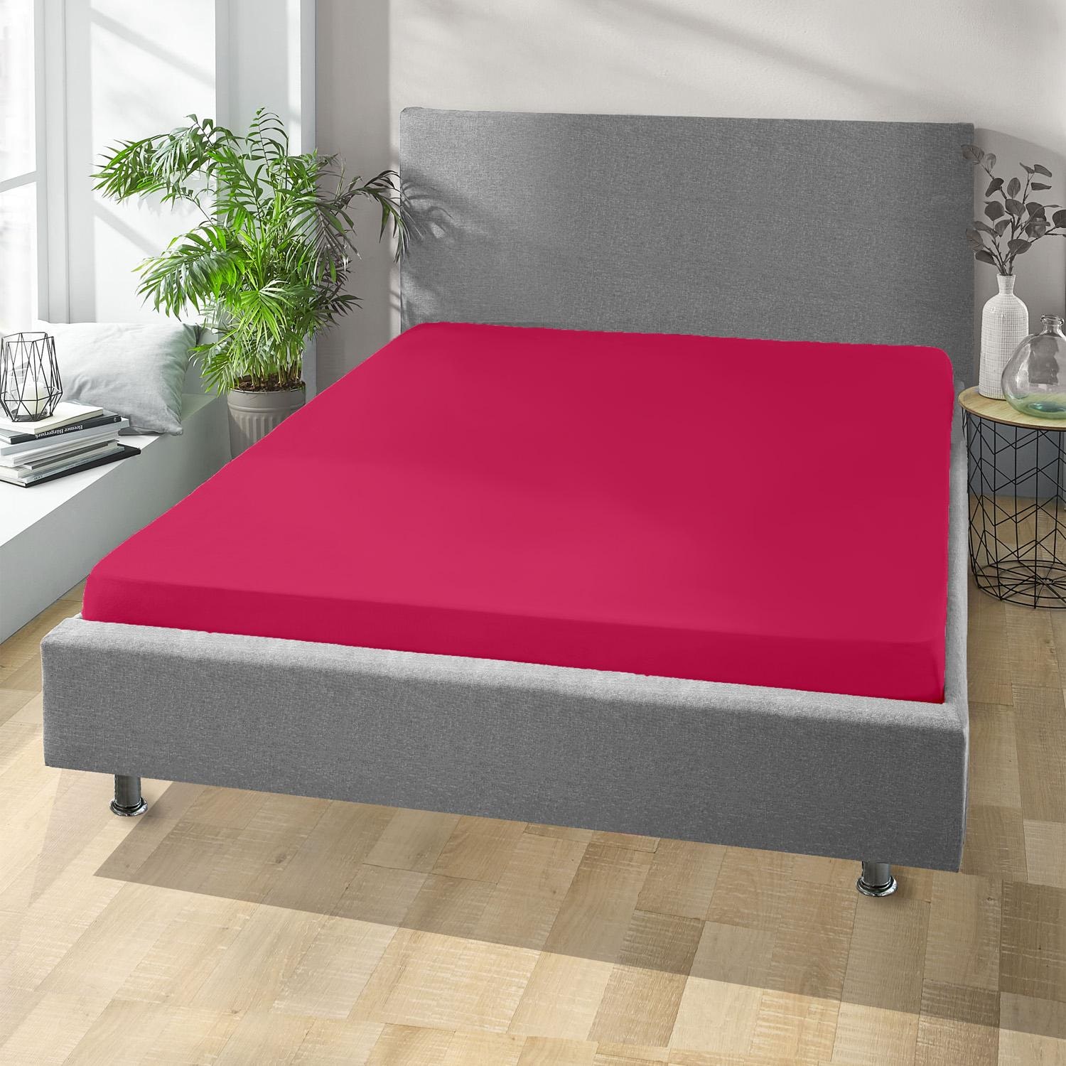 Setex fine fiber fitted sheet pink 90 x 200 cm double pack