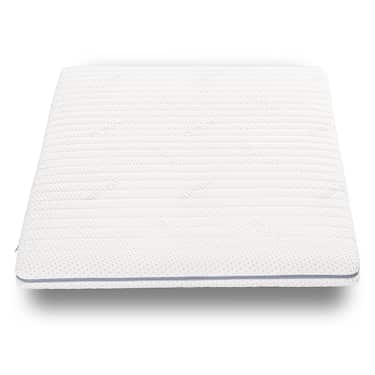 Kallskumstopp Supportho Premium-topp 120 x 200 cm H3, höjd 9 cm, hårdhetsgrad H3 med antibakteriellt överdrag CloudComfort Basic gel-flingkudde 40 x 80 cm