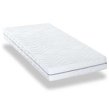 Colchón ergonómico 90x200 cm Supportho Premium de 7 zonas, altura 18 cm, nivel de firmeza H2/H3 + juego de cama de microfibra CloudComfort Basic 135 x 200 cm + 80 x 80 cm