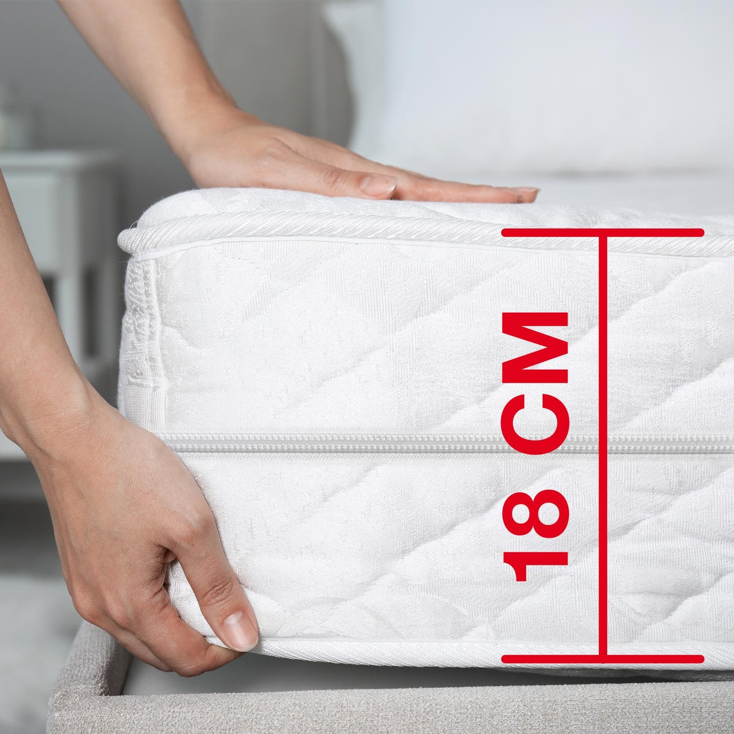 Height – Supportho Premium 90 x 200 cm H2/H3 + mattress topper / mattress topper 90 x 200 cm