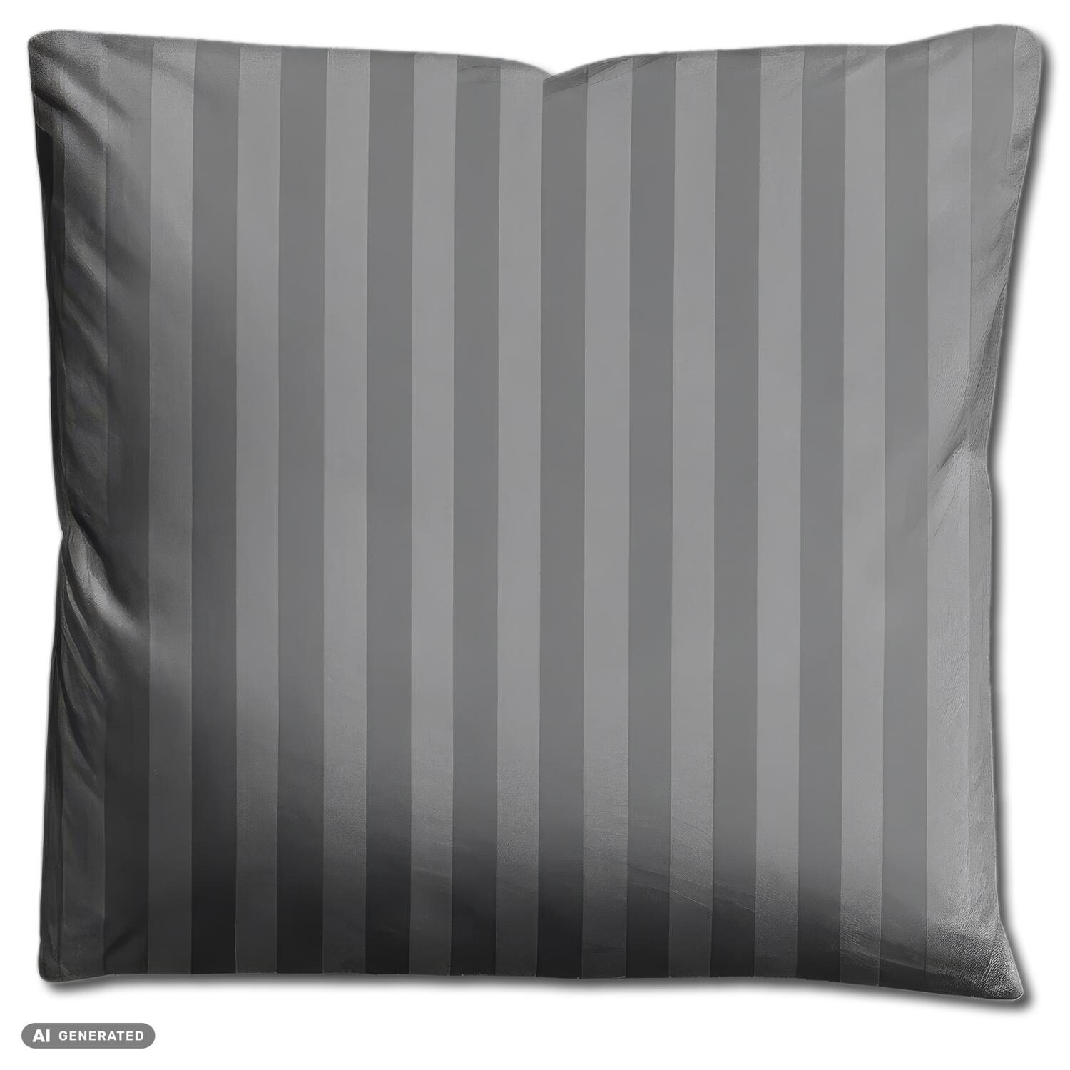 Juego de cama Cloud Comfort de satén Mako, color antracita, 135 x 200 cm + 80 x 80 cm