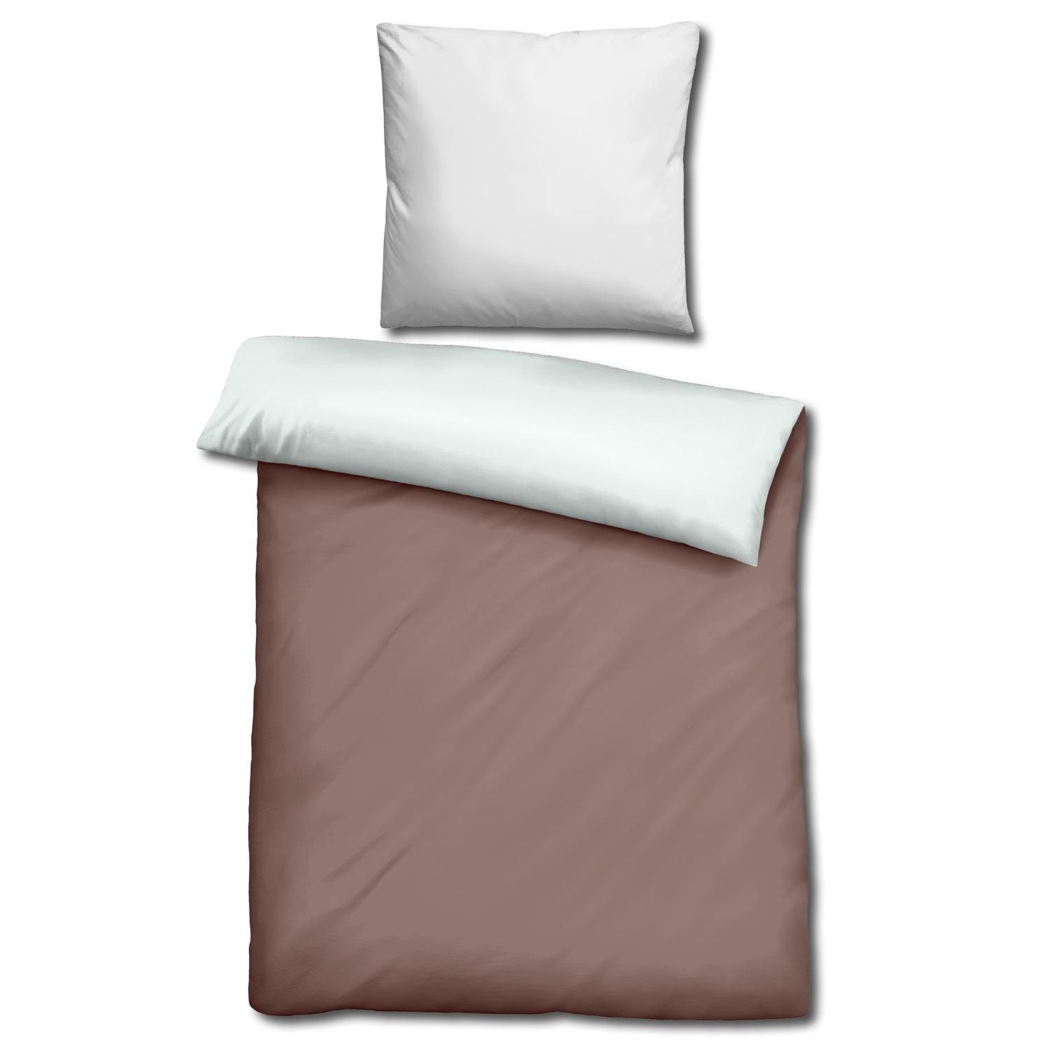 Sleezzz® Renforcé αναστρέψιμα κλινοσκεπάσματα ανοιχτό καφέ/λευκό 135 x 200 + 80 x 80 cm