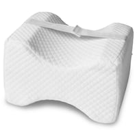 Cojín ergonómico de rodillas para durmientes laterales 24 x 20 x 15 cm con funda de efecto refrescante