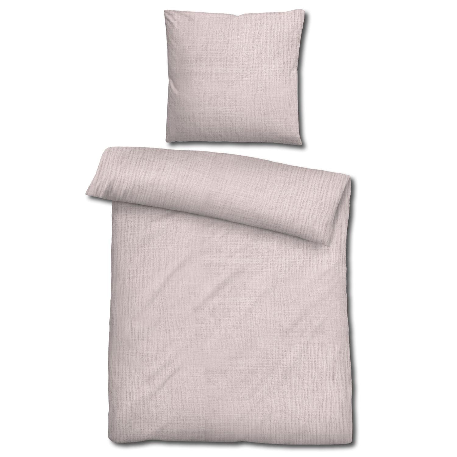 Sleezzz® muslin bed linen rosé 135 x 200 cm + 80 x 80 cm