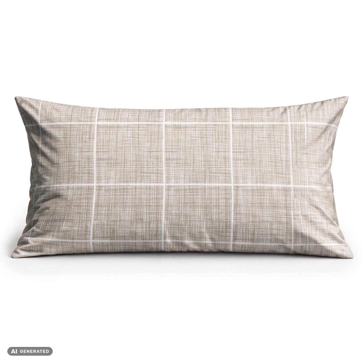 CloudComfort Basic: juego de 2 fundas de almohada de algodón, color gris piedra, 40 x 80 cm