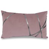 Cojín decorativo rosado 30 x 50 cm