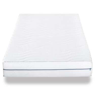 Colchón ergonómico 90x200 cm Supportho Premium de 7 zonas, altura 18 cm, nivel de firmeza H2/H3 + juego de cama de microfibra CloudComfort Basic 135 x 200 cm + 80 x 80 cm