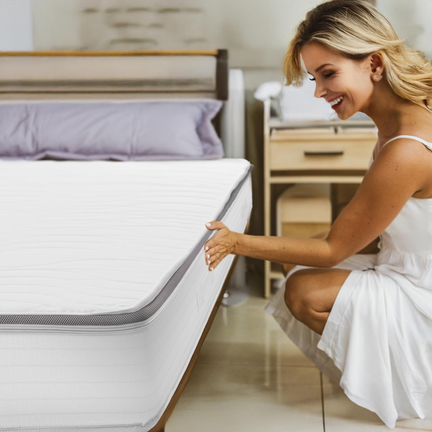 En el dormitorio – Colchón de muelles ensacados Sleezzz® Diamond T1000 90 x 200 cm H2/H3