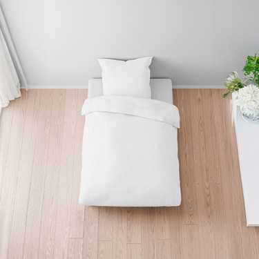 Paquete doble de ropa de cama de muselina Sleezzz® blanca 135 x 200 cm + 80 x 80 cm