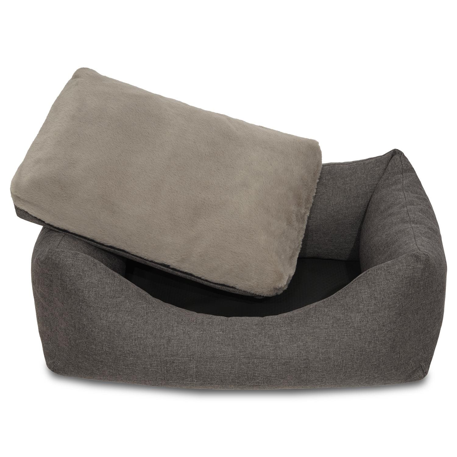 Cama para perro Petzzz Lucky L 100 x 70 x 27 cm con cojín interior ortopédico