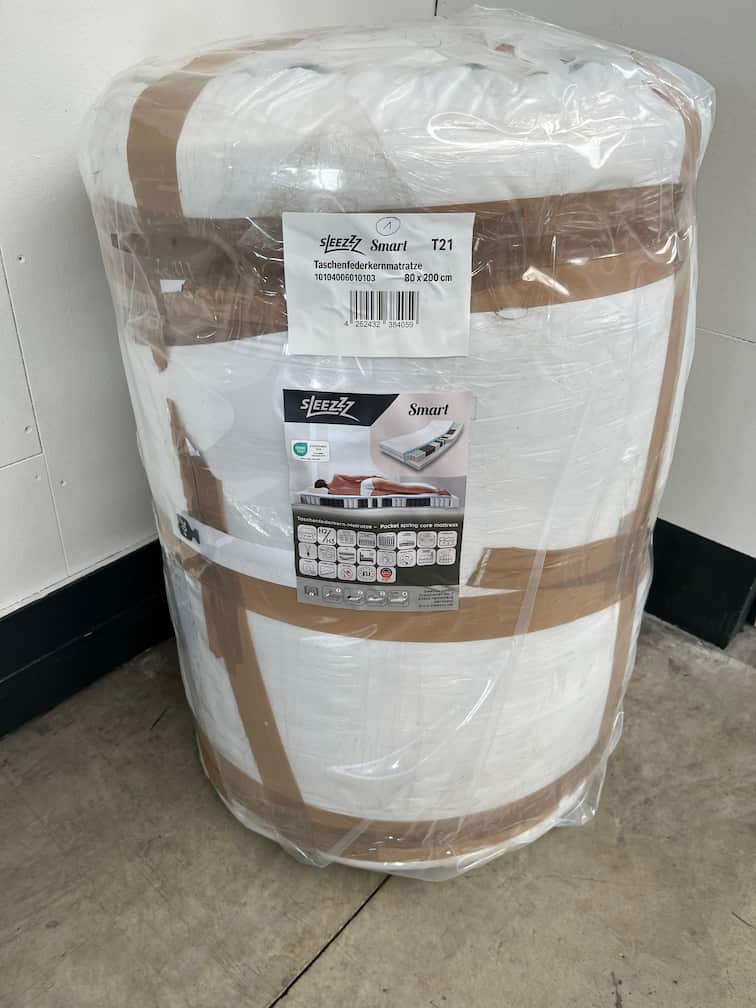 Online iade 7 bölgeli pocket yaylı yatak Sleezzz Smart 80 x 200 cm, yükseklik 21 cm, sertlik seviyesi H2/H3