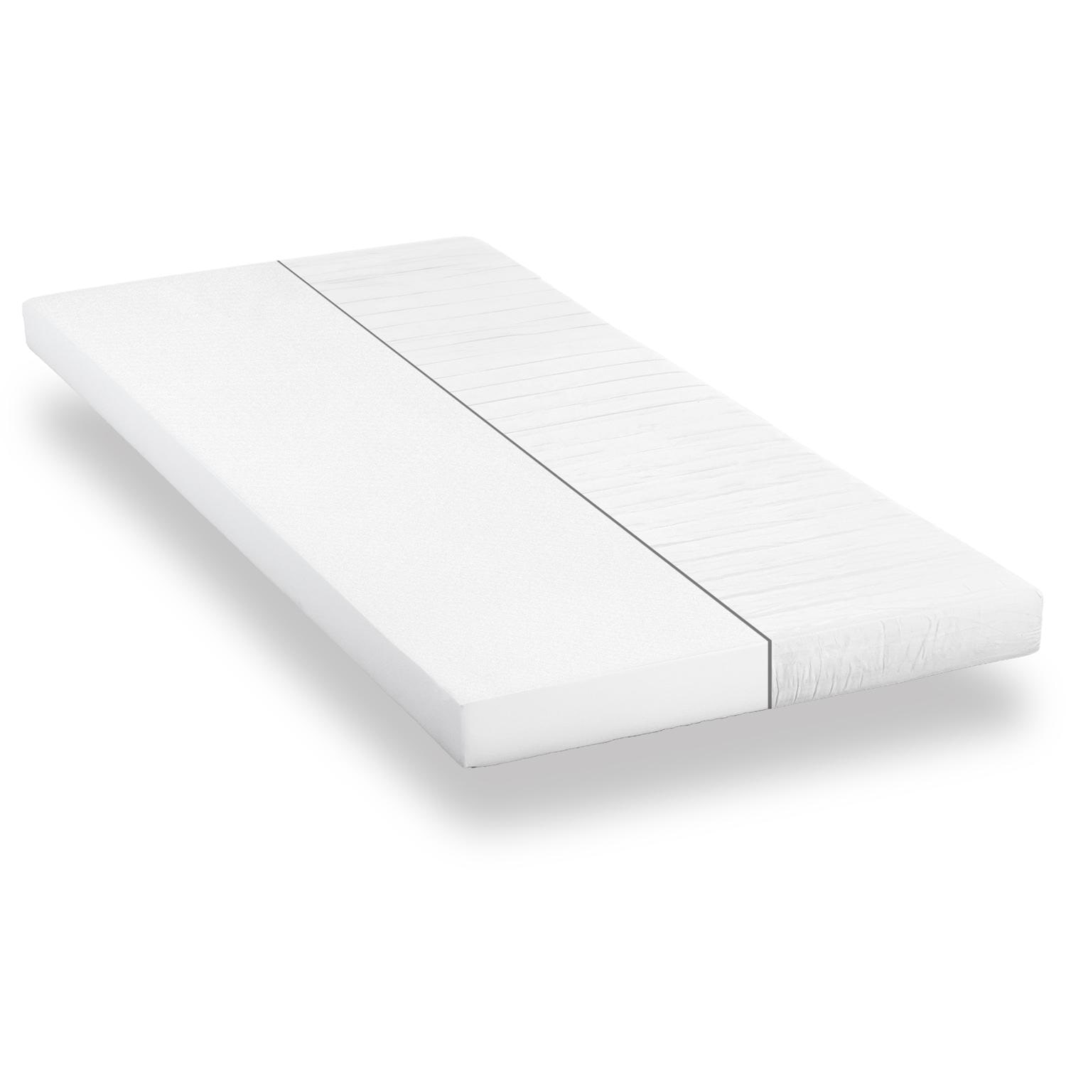Comfort foam mattress K10 90 x 200 cm, height 10 cm, firmness level H3 + CloudComfort Basic microfiber bed set 135 x 200 cm + 80 x 80 cm