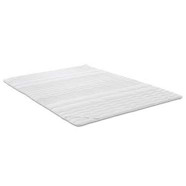 Topper de espuma confort de 2,5 cm 90 x 200 cm con acolchado ondulado y gomas en las esquinas