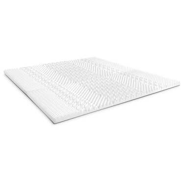 Kallskumstoppmadrass CloudComfort Cool 160 x 200 cm H2/H3, höjd 7 cm, fasthetsnivå H2/H3, 7-zons toppmadrass med sommar- och vintersida + Sleezzz® Cool kudde med kyleffekt