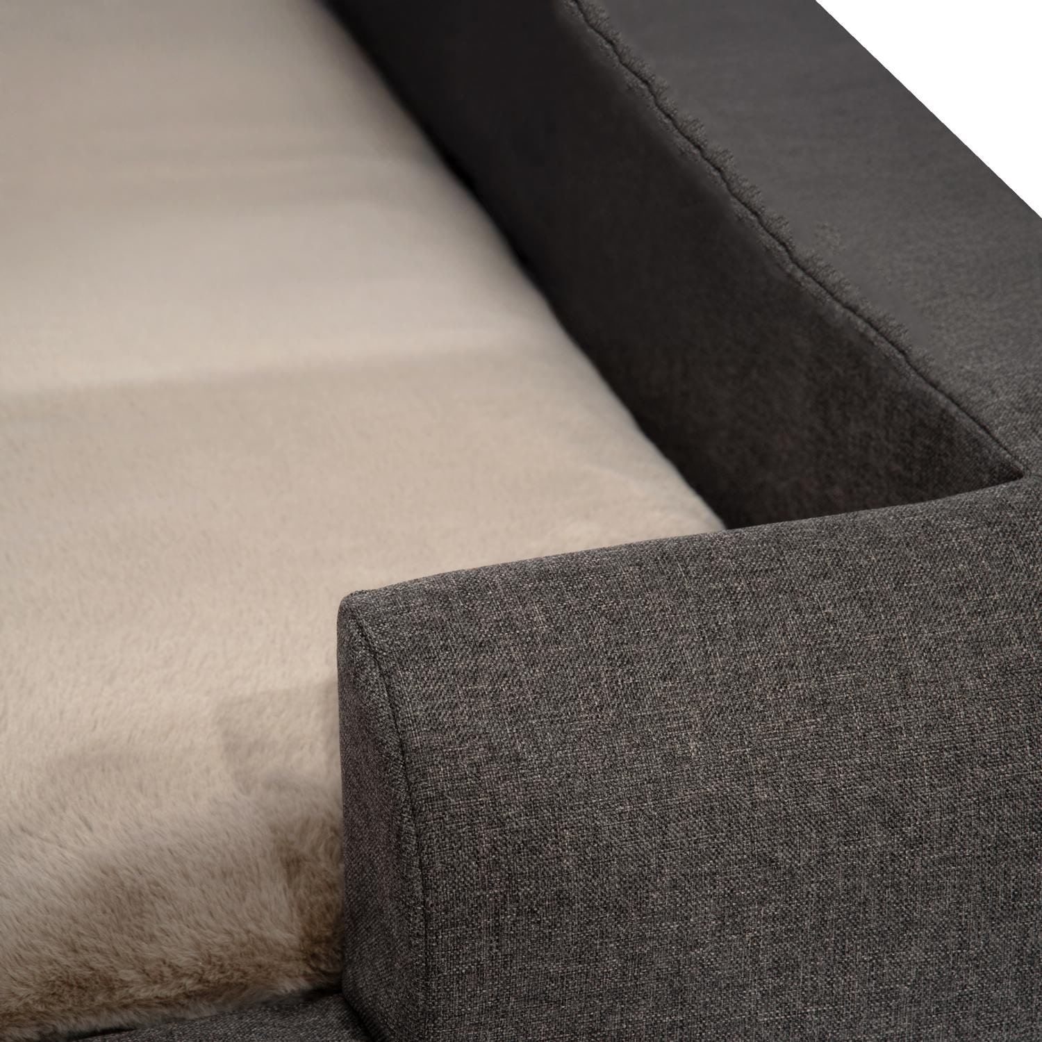 La funda en detalle – Cama ergonómica para perros Petzzz Daisy L 115 x 90 x 25 cm