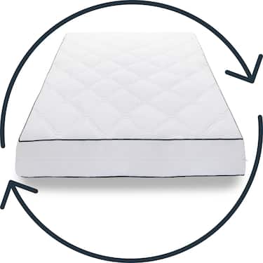 Colchão Sleezzz Superior de 7 zonas 120 x 200 cm, altura 21 cm, nível de firmeza H3/H4