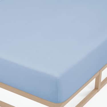 Castell laken jersey isblå 140 x 190 - 150 x 200 cm