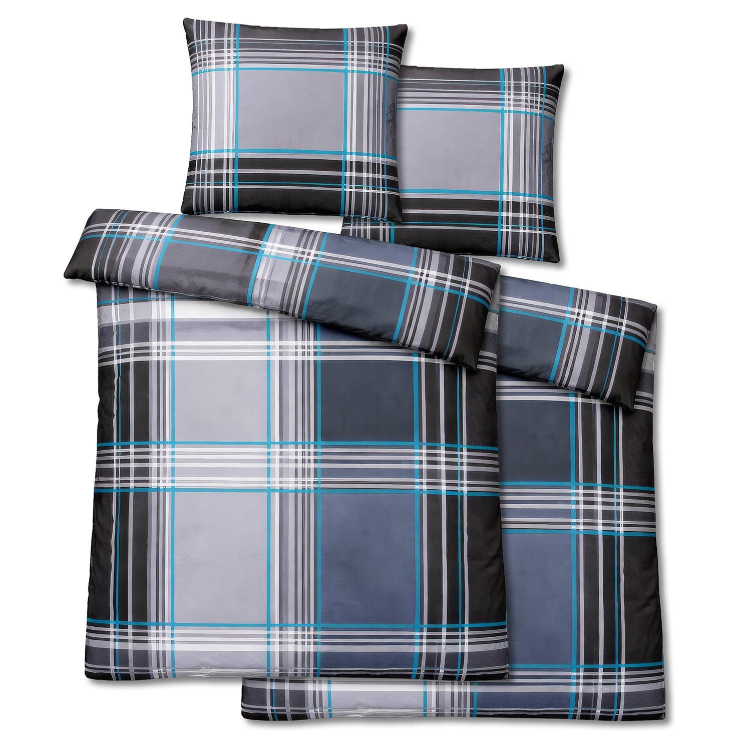 Paquete doble de ropa de cama de fibra fina 135 x 200 cm + 80 x 80 cm