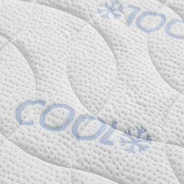 Koldskumstoppe CloudComfort Cool 140 x 200 cm H2/H3, højde 7 cm, fasthedsniveau H2/H3, 7-zonetoppe med sommer- og vinterside