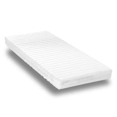 Kallskumsmadrass K16 90 x 190 cm, höjd 16 cm, fasthetsnivå H2/H3 + CloudComfort Basic gel-flingkudde 40 x 80 cm utan kostnad