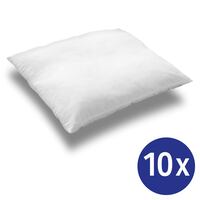 10 x Almohada de microfibra CloudComfort Basic 80 x 80 cm
