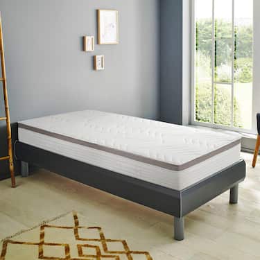Colchón de muelles ensacados ergonómico de 7 zonas Sleezzz Diamond T1000 100 x 200 cm, altura 23 cm, nivel de firmeza H2/H3, 1000 muelles/2m².