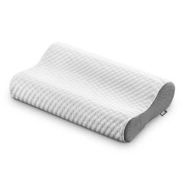 Produktbilde fra Sleezzz Premium viskoelastisk nakkestøttepute 50 x 32 x 11 cm med minneskum og hudvennlig dobbelt tøytrekk