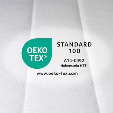 Topper de espuma de confort de 2,5 cm Sleezzz® Basic 120 x 200 cm con acolchado ondulado de 7 zonas y gomas en las esquinas