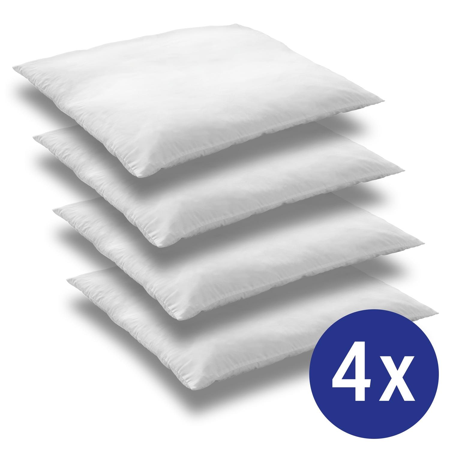 Juego de 4 almohadas de microfibra CloudComfort Basic 80 x 80 cm