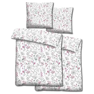 Paquete doble de ropa de cama de microfibra CloudComfort Basic flores de verano 135 x 200 + 80 x 80 cm