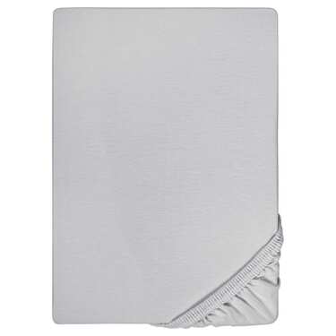 Castell σεντόνι μικροϊνών interlock jersey ασημί γκρι 90 x 190 - 100 x 200 cm