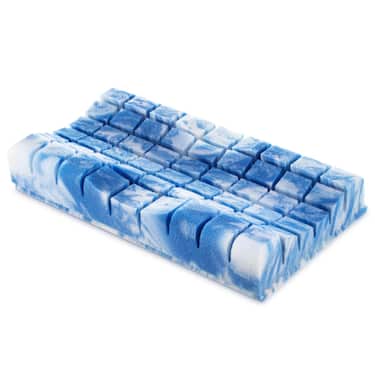 Colchón viscoelástico de 7 zonas Sleezzz Smart 140 x 190 cm, altura 18 cm, nivel de firmeza H3 con espuma viscoelástica con memoria de aire + almohada de gel Sleezzz® Premium