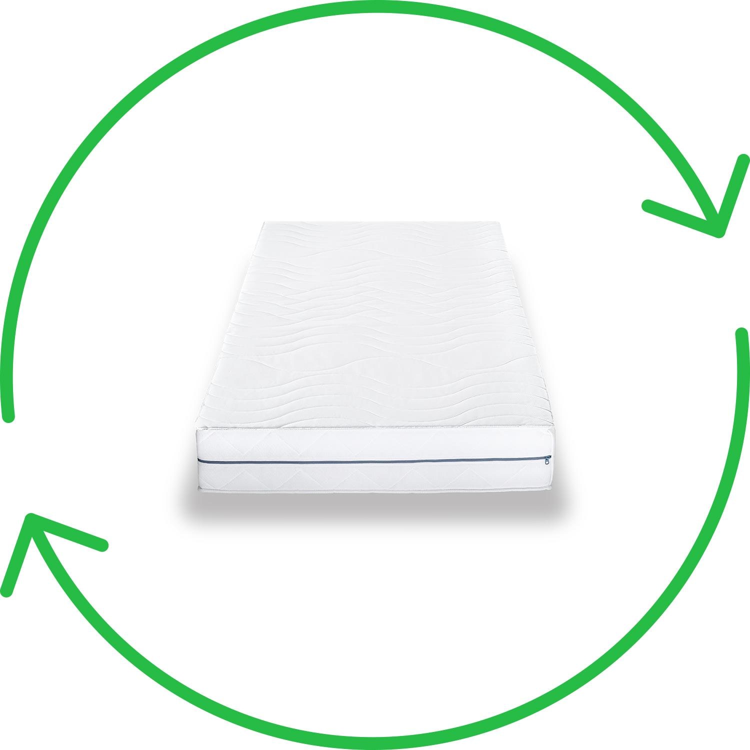 Ergonomic mattress 80x200 cm 7-zone Supportho Premium, height 18 cm, firmness level H2/H3