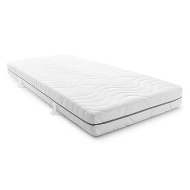 7-zone viscoelastic mattress Sleezzz Smart 90 x 200 cm, height 18 cm, firmness level H3 with air memory foam + economy pack 3 colors Castell fitted sheet 90 x 190 - 100 x 200 cm